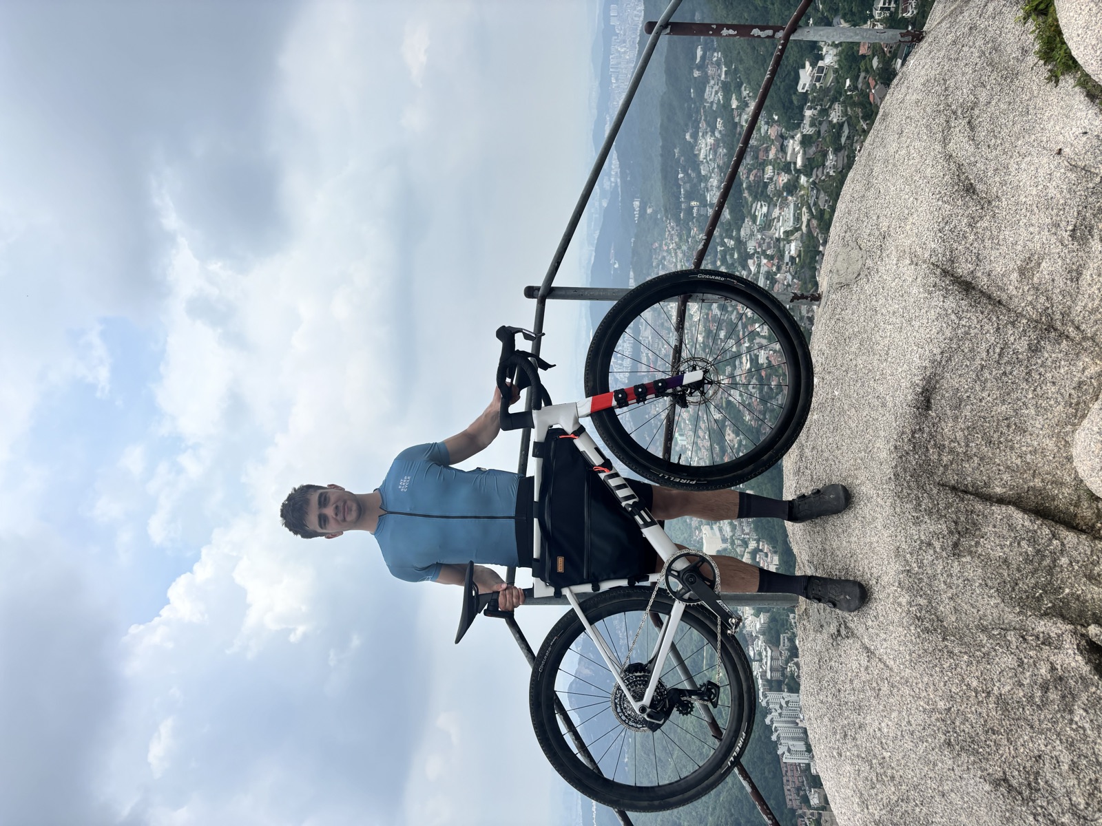 Riding above Seoul