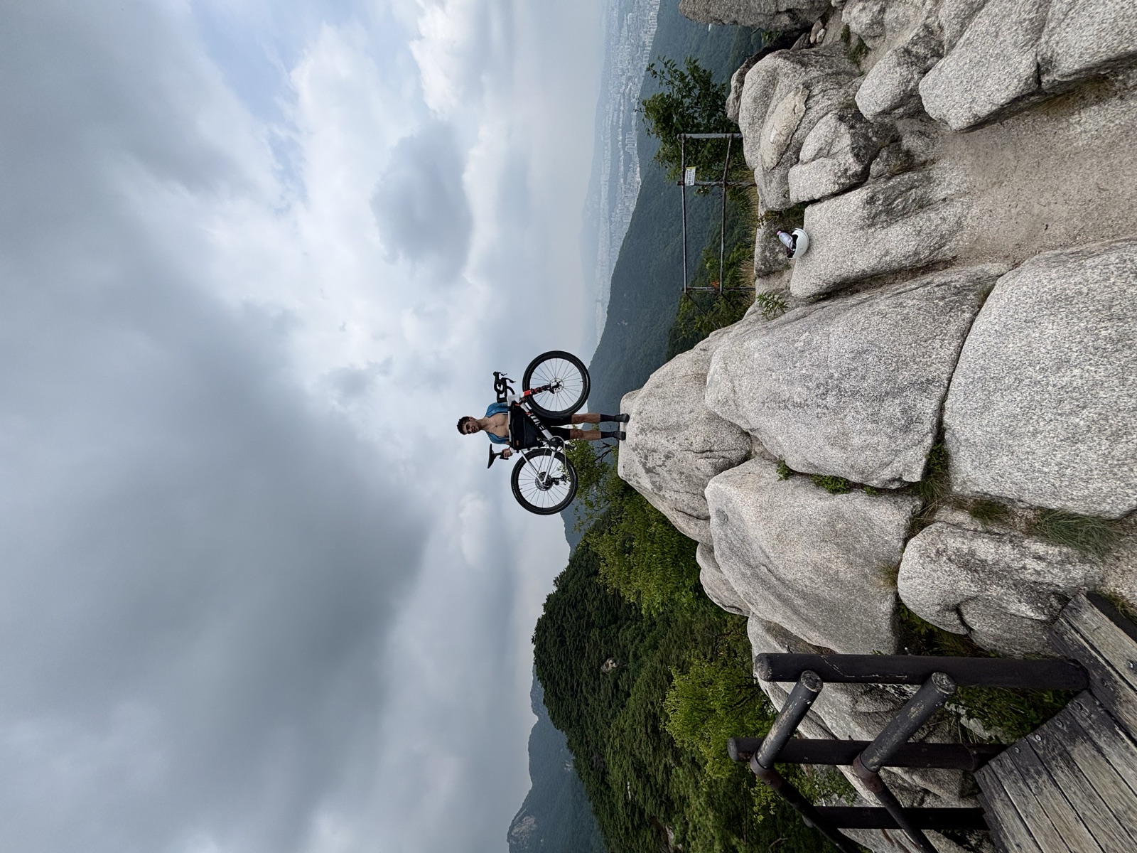 Riding above Seoul