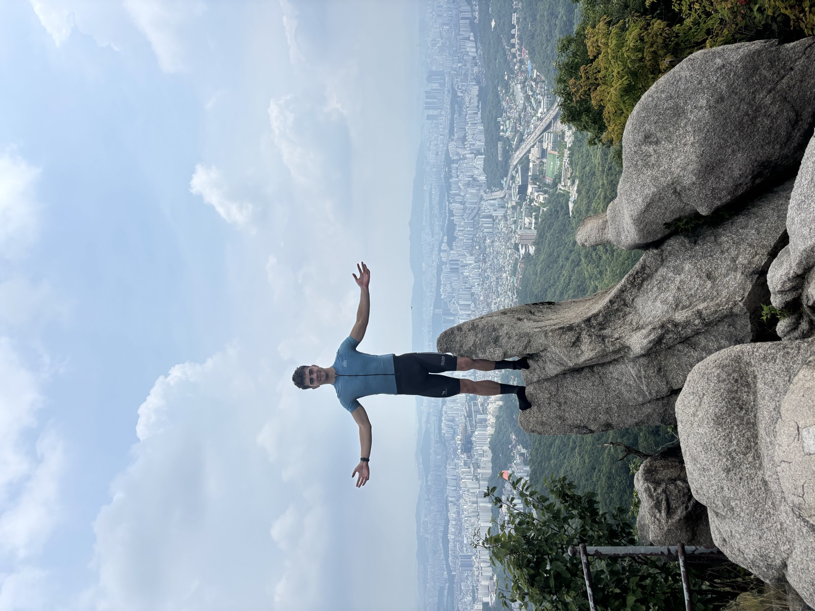 Riding above Seoul